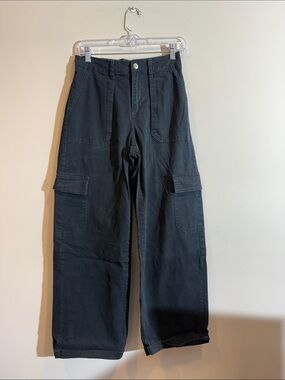 Wild Fable Black Wide Leg Cargo Utility Pants - Small
